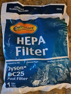 EnviroCare HEPA POST FILTER for Dyson DC25 -NEW IN PACK!!